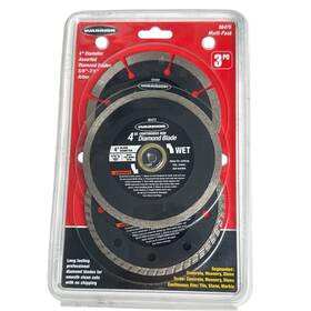56475 Warrior 3pc 4 Inch Masonry Diamond Blade New
