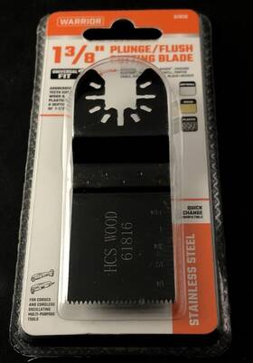 61833 Warrior New Plunge Cutting Saw Blade 1 3/8 - Va5