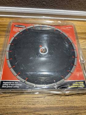 68879 Warrior 14 Inch Diamond Saw Blade Laser Welded Segment Height 1 Arbor 0.125ftft T