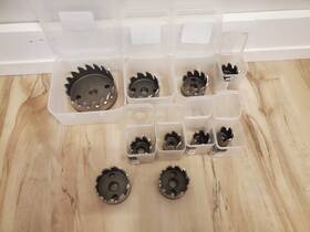 St1212e-3.000 Weldon Lot Of 10 Brand Metal Course Tooth Hole Saws - Ranging From .8750 Inch 3