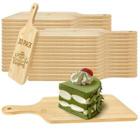 30pboards Wheathusk 30 Pcs Cutting Boards With Handle 11 Inch X 5 Wood Chopping Board Bulk Charcuter