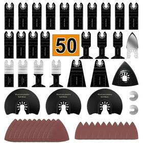 L-003 Wiland 50 Pack Oscillating Saw Blades Universal Quick Release Multi Tool Kit