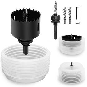 Wobllmx 725187628495 3 Inch 76mm Hole Saw For Recessed Lights Bi-metal Cutter With Dust Bowl
