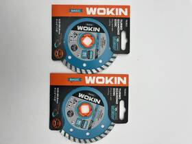 Wokin 763611 2 4-1/2 Inch Turbo Diamond Wheel Cutting Discs Dry/wet Angle Grinder