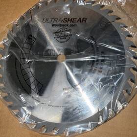 Woodpecker 810137202921 Ultra Shear Professional Grade Woodworking Table Saw Blade 10 Inch 5/8 Arbor 40t