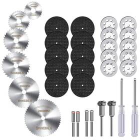 Wreow 481825809230 34 Pcs Rotary Cutting Wheels Tool Kit Mini Diamond Wheel Circular Sa