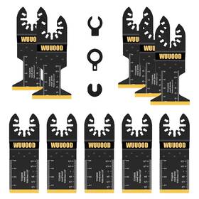 Wuuood 744110623932 Titanium Oscillating Saw Blades 10pcs Universal Multitool Too