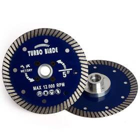 Xmis 725350060367 5 Inch Diamond Turbo Saw Blade Porcelain Cutting With Removable 5/8 -11 Fla