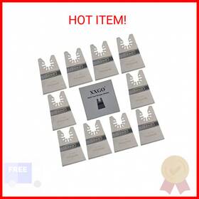 Xxgo 711181101706 10 Pcs Universal 2 Inch Stainless Steel Oscillating Multi Tool Rigid Scrape