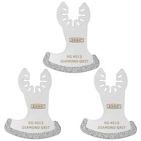 Xg3001s Xxgo 3 Pcs Diamond Oscillating Multi Tool Segment Grit Grout Silver