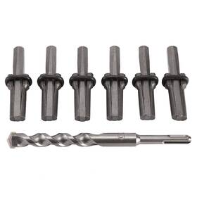Yaekoo 615200911430 Stone Splitting Hand Tools Kit 6 Pcs Splitters 200mm Sds Plus Rotary