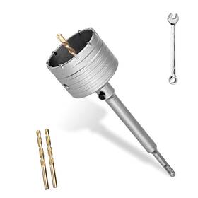 Yeuttyx 765154337814 65mm Concrete Hole Saw With 200mm Sds Plus Shank And Tungsten Alloy Teeth 2.5