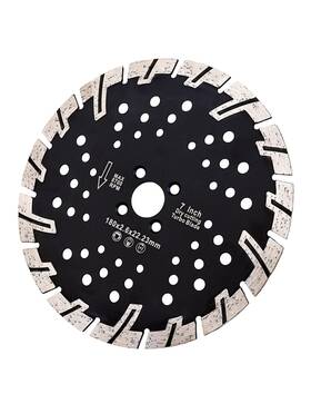 Rtb-05 Yijing 7 Inch Granite Saw Blade Diamond Turbo With Coolling Holes For Cutting Gran