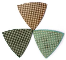 Z-lion 712492981919 Diamond Triangle Sandpaper Sanding Pads For Oscillating Tools Marbl... Fast Ship