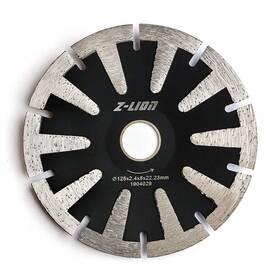 Zl-5in-convex Z-lion 5 Inch Concave Diamond Blade For Granite Marble Concrete Sink Curved Cutting