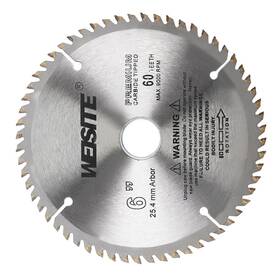 Zaplyte 683867553690 6 Inch 60t 1 Arbor 7/8 Ring Wood Carbide Tipped Slitting Circular Saw Blade