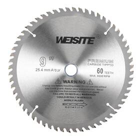 Zaplyte 783243330928 9 Inch Circular Saw Blade 60t 3/4 Arbor Wood Tungsten Carbide Tipped Slitting