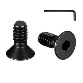 100zw-6-32-3-8 Zowzea 100 Pcs #6-32 X 3/8 Inch Flat Head Socket Cap Machine Screws Grade 10.9 Alloy Ste