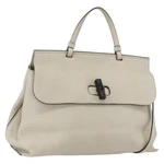 Gucci Hand Bag Leather 2WAY White Silver 370830 Auth 148582. Fixed Price $429.84.