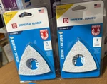 2-PACK Imperial Blades IBOA620-1 Mortar Thinset Oscillating Tool Triangular. Fixed Price $14.99.