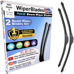 Blades For 2003 Mazda 6 1YR Warranty Front SET/2 Beam Windshield Wipers. Fixed Price $29.98.