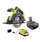 Ryobi 18V Cordless 5-1/2 In. Circular Saw Kit With 4.0 Ah Battery And Charger. Fixed Price $95.75.