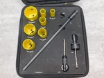 New Starrett Deep Cut Hole Kit, Bi Metal, KDC07051-N, 3/4" To 2 1/8" Saws. Fixed Price $75.00.