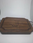 Board 200 Maple Monogrammed "j" Cutting Serving Ornate Handles. Fixed Price $19.95.