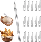 Bread Lame Sourdough Scoring TOOL,15 Blades Knife With Safety Cove. Fixed Price $6.05.
