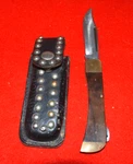 Vintage Pic Knife 11571 Precise Cougar, Japan W/leather Sheath. Fixed Price $29.99.
