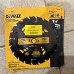Dewalt Series Circular Saw Blade 7-1/4 In 20T Carbide Pressure Treated. Fixed Price $14.00.