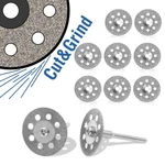 10 Pcs Diamond Cutting Wheel Off Discs Coated Rotary Tools W/mandrel 22MM.... Fixed Price $17.01.