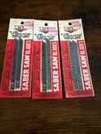 Lot Of 3 Packs Ace Saber Saw Blades 22986 10T Wood Cutting New Sealed. Fixed Price $17.99.