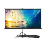 100 Inch Indoor Outdoor Projector Screen With Stand For Movies Present.... Fixed Price $204.98.