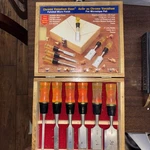 Alltrade Six Piece Chrome Vanadium Steel Wood Chisel Set And Case. Fixed Price $20.00.