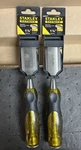 2-NEW Stanley Tools 16-979 Fatmax Thru-tang 1-1/4 In" Steel Wood Chisel. Fixed Price $25.00.