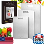 Vyraloft Titanium Cutting Board For Kitchen Set 3 100 Pure. Fixed Price $64.73.