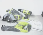 Ryobi Combo Set 5-1/2" Circle Saw P503 Reciprocating P513 Vsr Drill P203. Fixed Price $89.95.