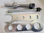 1/2" Spindle Set For Delta Shaper With Drawbar And Wrenches New. Fixed Price $159.99.