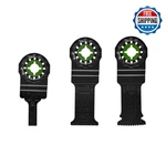 Flex 3-PC Oscillating Tool Plunge Cut Set Wood, Metal, W/ Nails. Fixed Price $43.17.