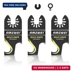 Amzwei 3PCS Hook Knife Oscillating Multi Tool Blade, Push Pull Scraper Saw. Fixed Price $13.98.