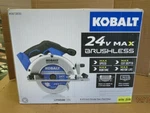 Kobalt 0672830 24V Max Brushless Lithium-ion 1/2" Circular Saw Bare Tool New. Fixed Price $95.00.