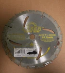 7-1/4" Sibkis Corp Laser Thin Rim Saw Blade, 24 Tooth, 5/8 Arbor. Fixed Price $16.99.