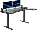 Dual Motor L-shaped Electric Stand Up Desk With Memory Height Adjustment. Fixed Price $499.99.