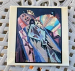 Dolona Roberts Baskets And Blankets Large Ceramic Tile Wall Hanging 11 3/4. Fixed Price $45.00.