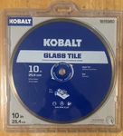 Kobalt 10" Glass Tile Wet Diamond Saw Blade 5/8" Arbor (1615980)... Free S&h!. Fixed Price $39.99.