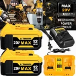 2PACK For Dewalt Volt Max Xr 12.0AH Lithium Battery DCB206-2/DUAL Charger. Fixed Price $66.00.