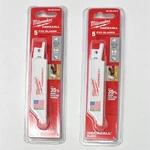Milwaukee M12 Hackzall 4" Pvc Blades 14TPI Usa Made 2-5PKS 49-00-5414. Fixed Price $11.00.