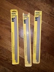 Stanley 15-412 Carbide Grit Hacksaw Blade, 12" Lot Of 3 Pcs. Fixed Price $24.99.