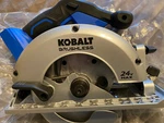 Kobalt 24-VOLT Max 6-1/2-IN Cordless Circular Saw With Brake (bare Tool Only). Fixed Price $102.50.